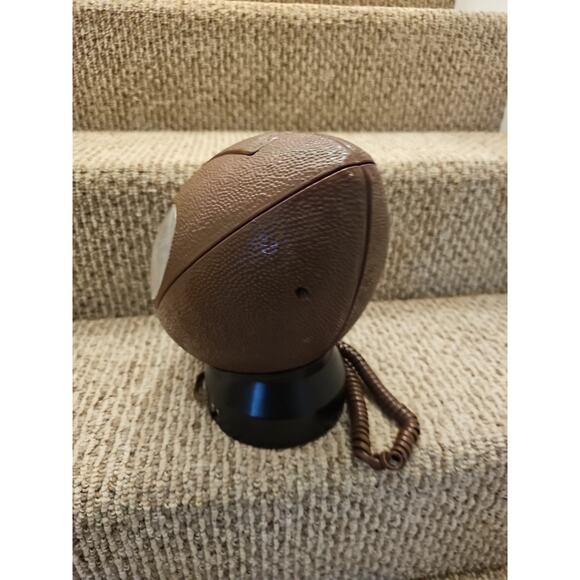 Vintage 90s Denver Broncos NFL Football Shaped Push Button Telephone Untested - Picture 7 of 10